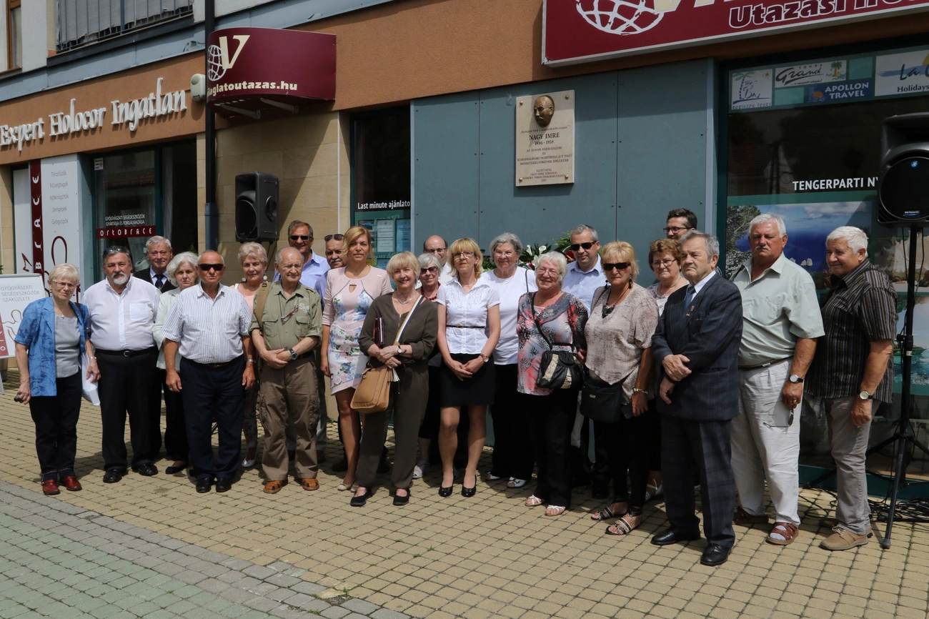 Nagy Imre emléktáblát avattak