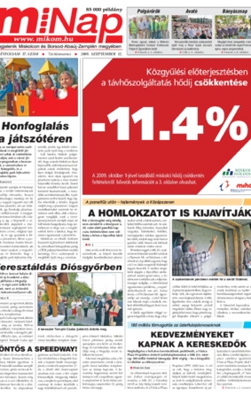 MiNap VI. évfolyam 37. szám