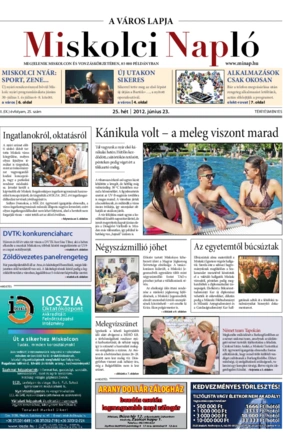 Miskolci Napló IX. évfolyam 25. szám